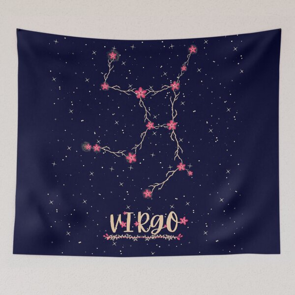 Item preview, floral virgo star sign designed and sold by crizzysketch.