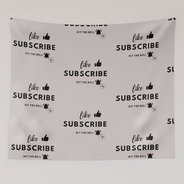 Item preview, Youtube like Subscribe & Hit The Notification Bell designed and sold by SidhuKeet1.