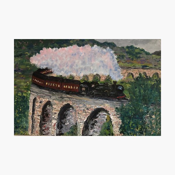 Item preview, Train steaming over bridge designed and sold by martydav.