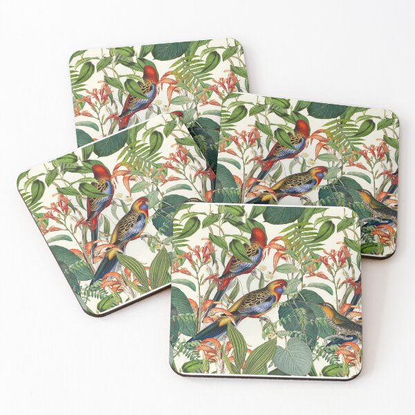 Item preview, Jungle Bids Tropical Paradise Vintage Botanical Illustration designed and sold by artsandsoul.
