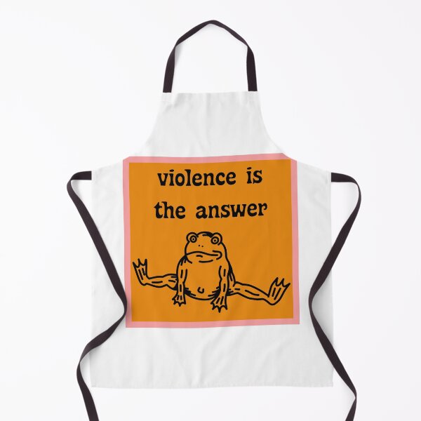 Item preview, Violence Is The Answer Frog Splits designed and sold by ozl01.