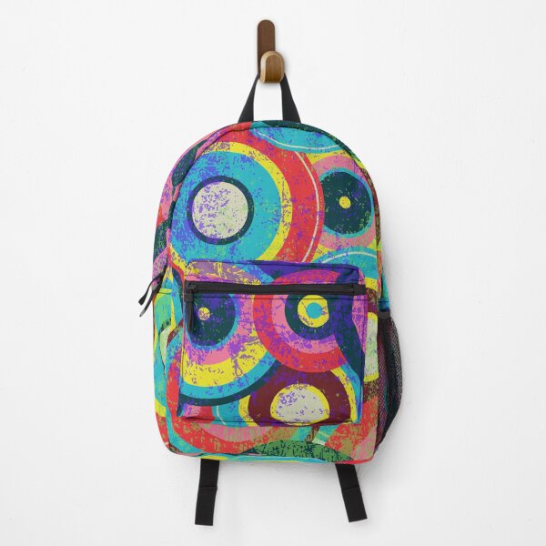 Item preview, Retro Circles - Colorful Abstract Print designed and sold by BaldingSnail.