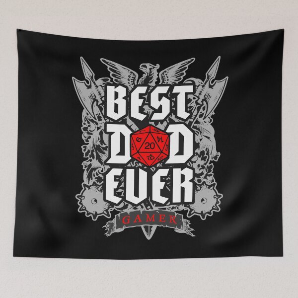 Item preview, Best Dad Ever RPG Fantasy Tabletop Role Play Gamer D20 Dice designed and sold by GrandeDuc.