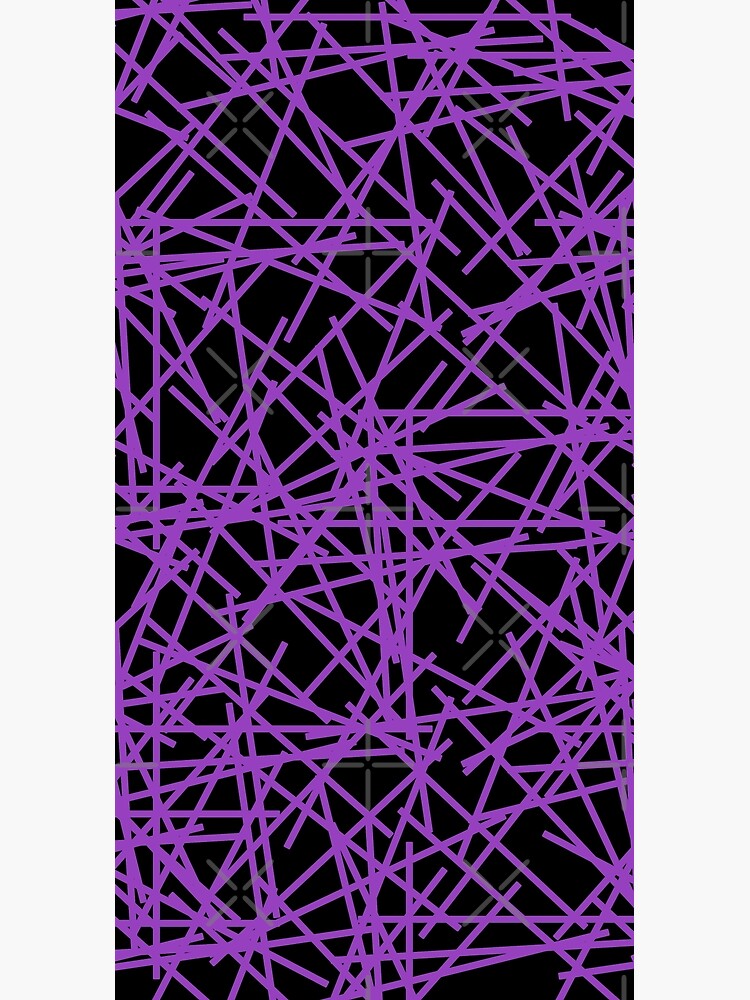 Disover 80s Abstract Purple Black Shards Memphis Pattern Duffel Bag