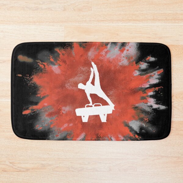 Item preview, Mens Gymnastics Explosion Orange (On black)  designed and sold by Flexiblepeople.