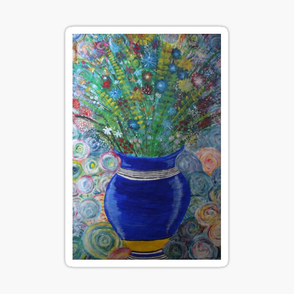 Flowers in vase Sticker