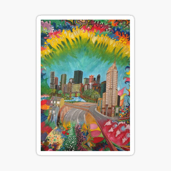 City - vivid Sticker