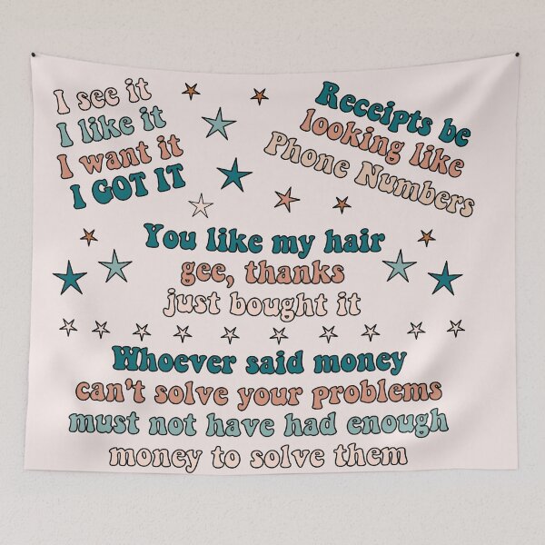 Item preview, 7 Rings Song Lyrics  designed and sold by VintagePrada.