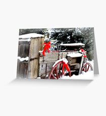Christmas Wagon Greeting Card