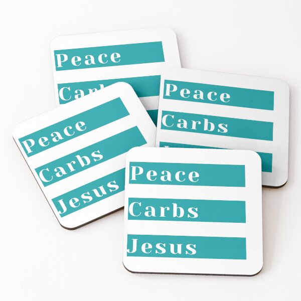 Item preview, Peace Carbs Jesus designed and sold by KeleCo.