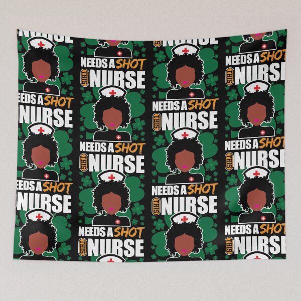 Item preview, This Nurse Needs A Shot | St. Patrick's Day Celebrations designed and sold by GravitiTees.