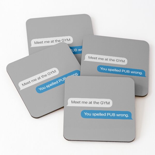 Item preview, Meet at the Gym, or the Pub. designed and sold by BOLD-Australia.