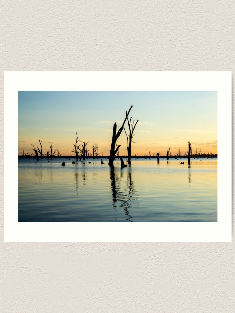 "Lake Mulwala, Yarrawonga, Victoria, Australia" Art Print for Sale by