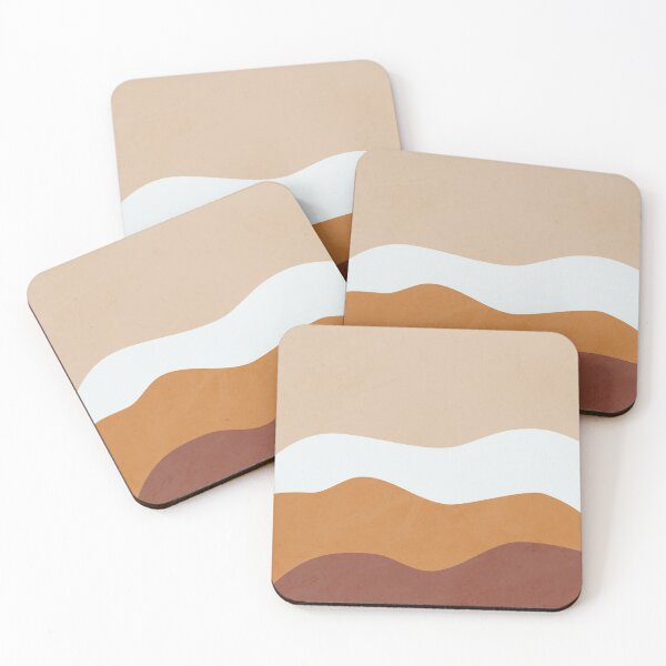Item preview, Warm mountain landscape, Modern Minimalist Art Set designed and sold by SerenaMinimal.
