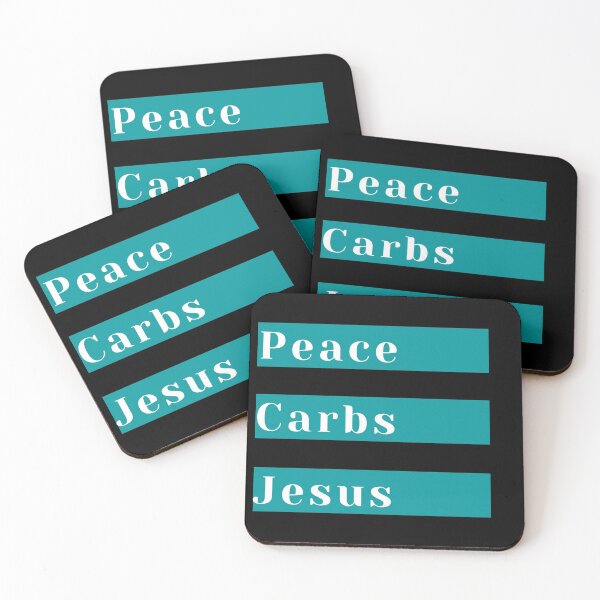 Item preview, Peace Carbs Jesus designed and sold by KeleCo.