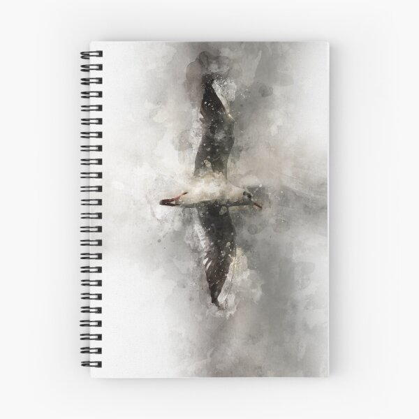 Item preview, Gull in flight watercolour painting designed and sold by Paintings By Simon .