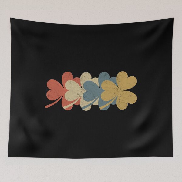 Item preview, Vintage Shamrock Four Leaf Clover Retro St. Patricks Day designed and sold by 2blackcherries.