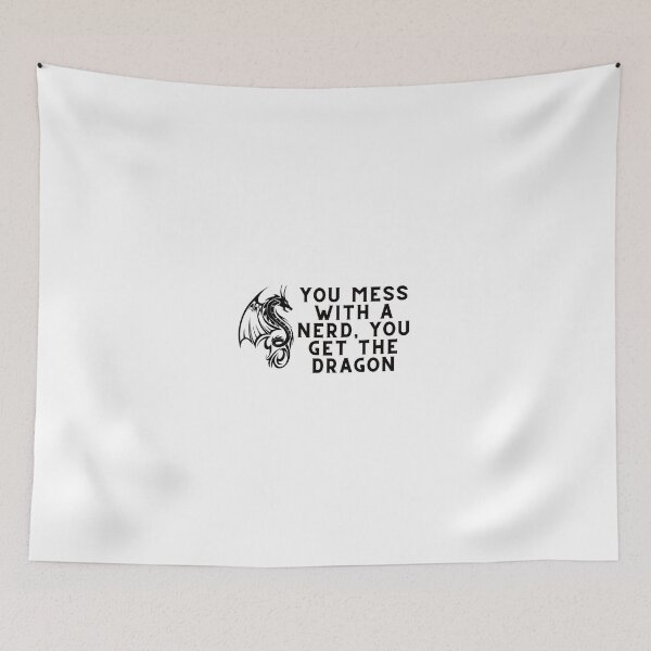 Item preview, Dragon Protects Nerds designed and sold by pinnedreads.