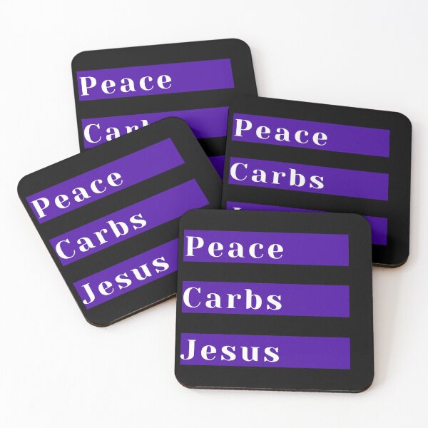 Item preview, Peace Carbs Jesus designed and sold by KeleCo.