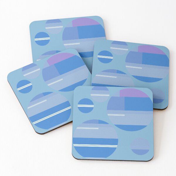 Item preview, Majestic Blue , White, Pink and Purple Color Block 07 designed and sold by vortexatelier.