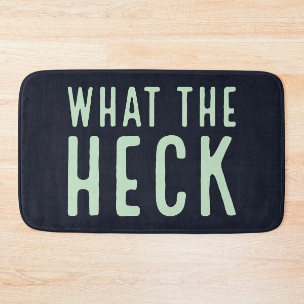 Item preview, WHAT THE HECK - funny typography, text-based design (v2) designed and sold by bantaam.