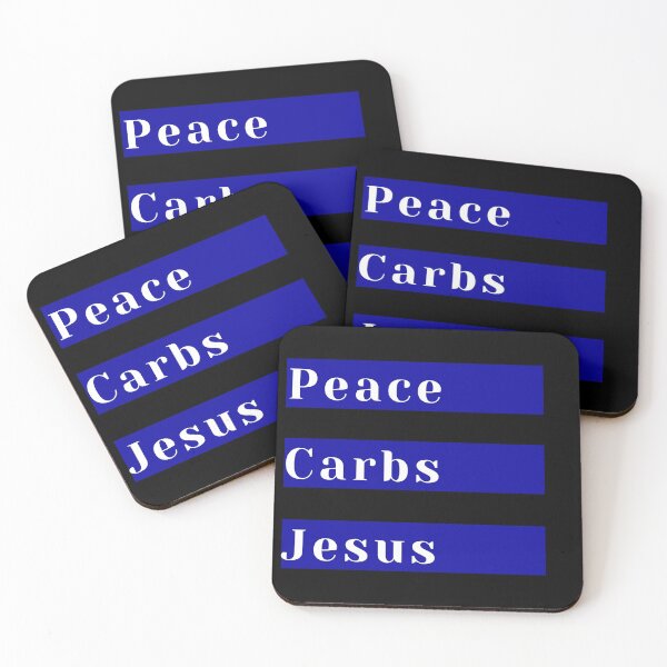 Item preview, Peace Carbs Jesus designed and sold by KeleCo.