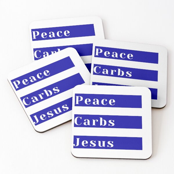 Item preview, Peace Carbs Jesus designed and sold by KeleCo.