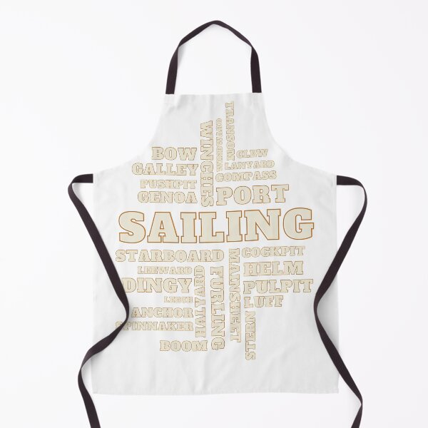 Item preview, sailing yacht words designed and sold by OM-Merchandise.