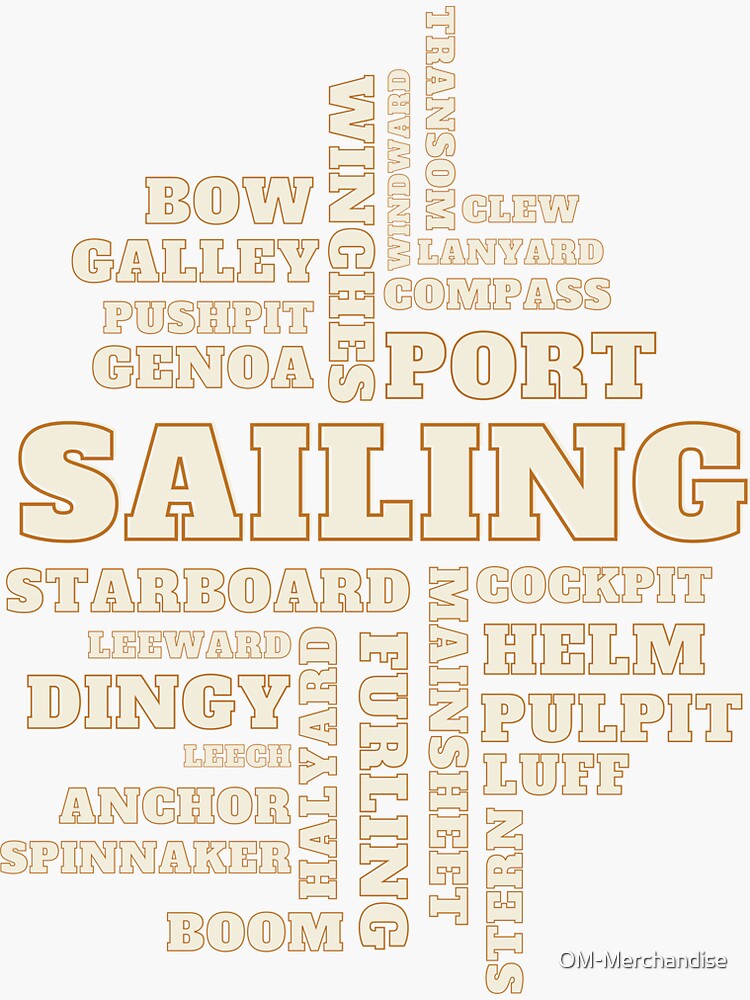 sailing-yacht-words-sticker-by-om-merchandise-redbubble