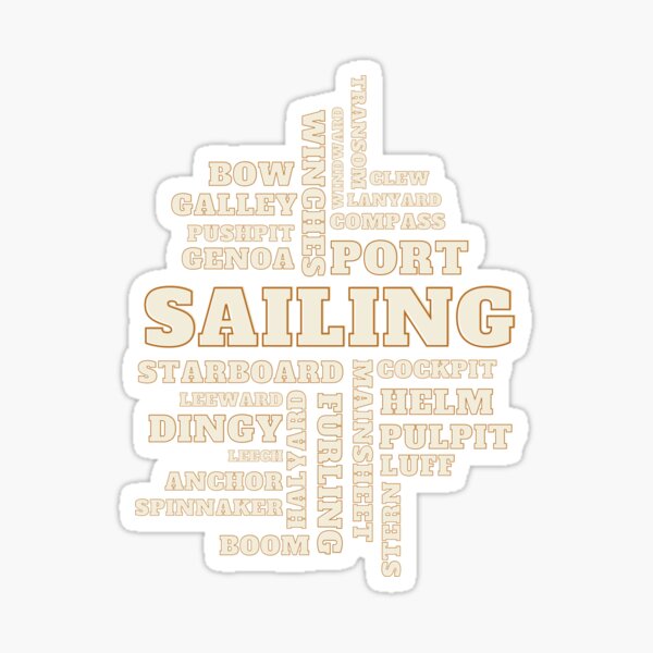 sailing-yacht-words-sticker-by-om-merchandise-redbubble