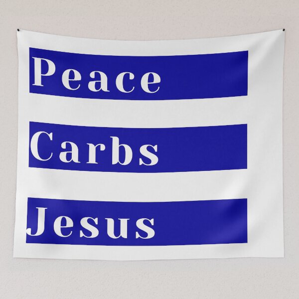 Item preview, Peace Carbs Jesus designed and sold by KeleCo.