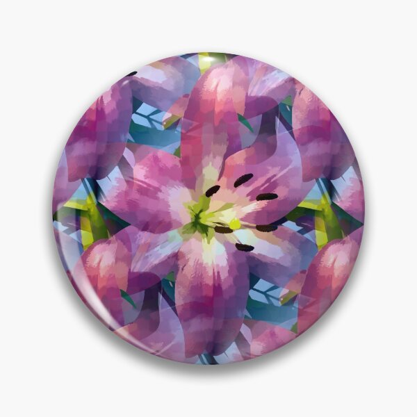 Item preview, Rose Lily Flower in Stylish Artdeco Vivid Colors  designed and sold by Nisuris.