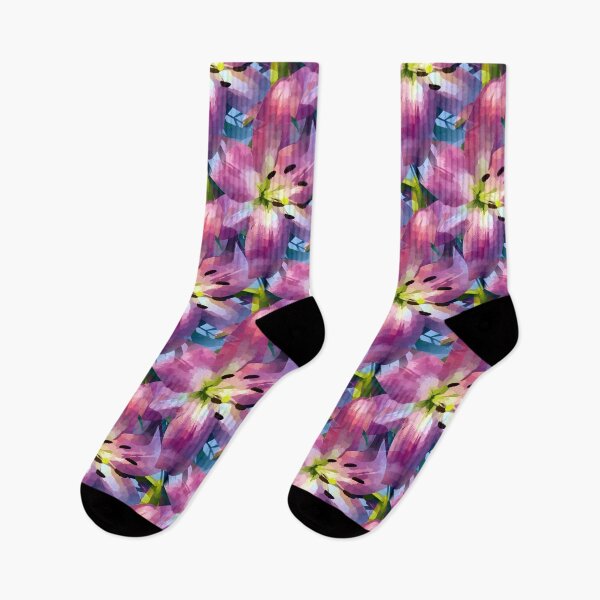 Item preview, Rose Lily Flower in Stylish Artdeco Vivid Colors  designed and sold by Nisuris.