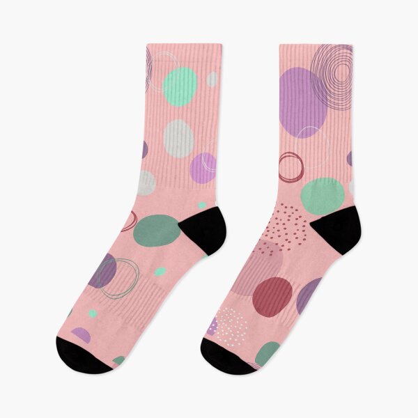 Item preview, Colourful Aesthetic circles pink pattern designed and sold by g v.