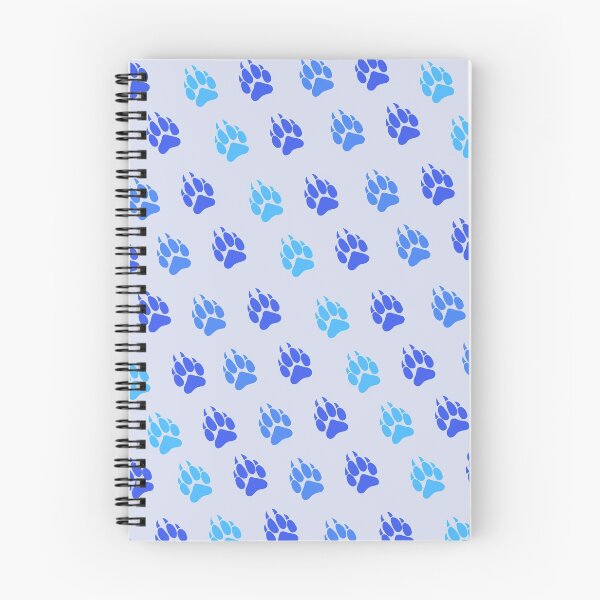 Item preview, Blue Wolf Paw Tracks designed and sold by geraldineMS.