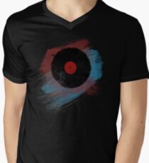 Vinyl Record - Modern Vinyl Records Grunge Design - Tshirt and more Men's V-Neck T-Shirt