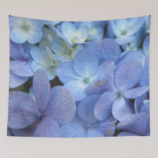 Item preview, Beautiful Blue Purple Hydrangeas Flower Bunch-Minimal designed and sold by NikitaAg.