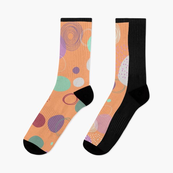 Item preview, Colourful Aesthetic circles orange pattern designed and sold by g v.
