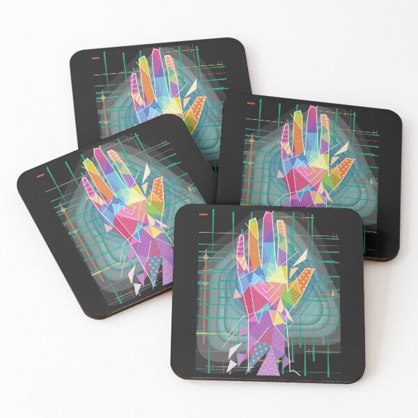 Item preview, Colored hand - Colorful abstract art designed and sold by BaldingSnail.