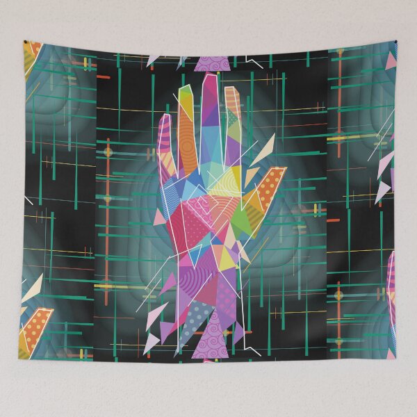 Item preview, Colored hand - Colorful abstract art designed and sold by BaldingSnail.