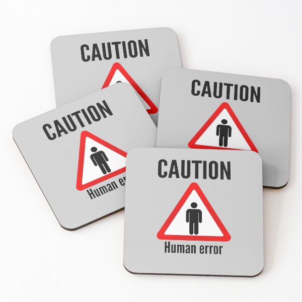 Item preview, Human error - Caution sign designed and sold by jc007.