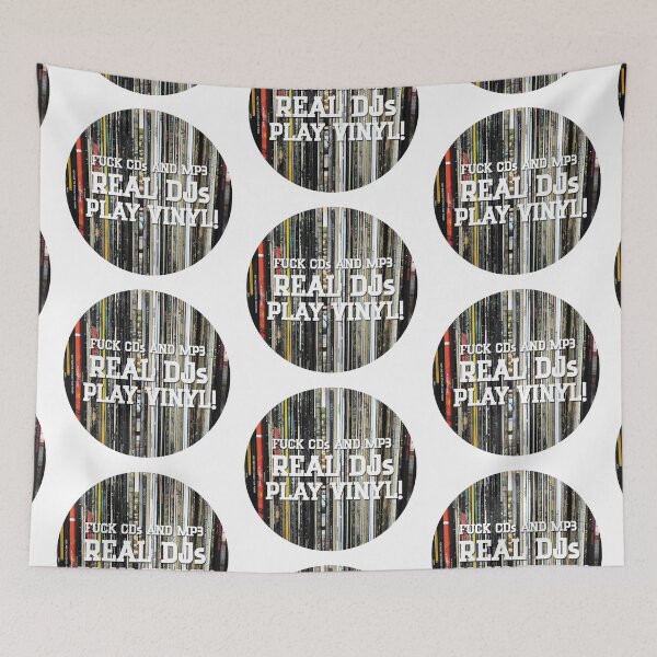 Item preview, REAL DJs PLAY VINYL designed and sold by DELAVdesign.