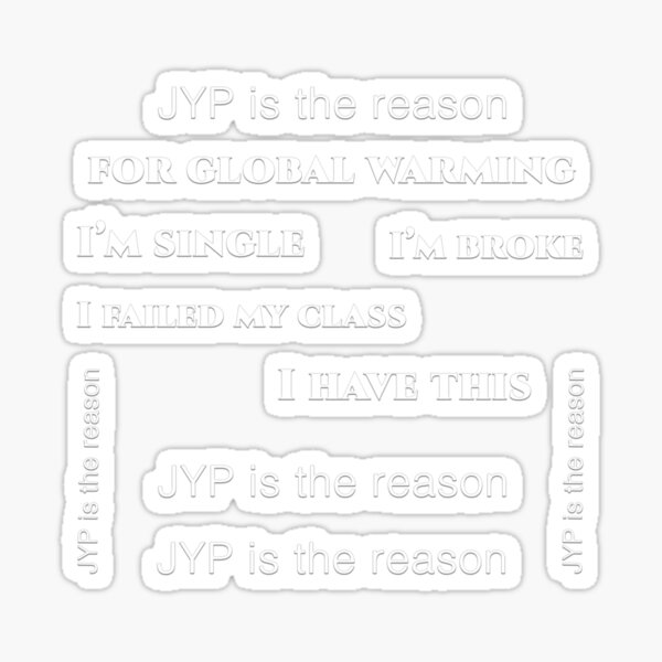 BLAME JYP Starter Pack (White) Sticker