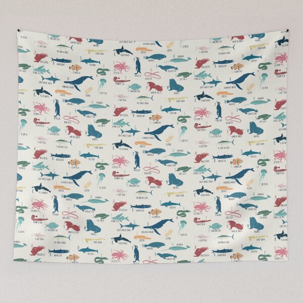 Item preview, Cute Marine And Ocean Animals Alphabet For Marine Biology Gift designed and sold by JokeGysen.