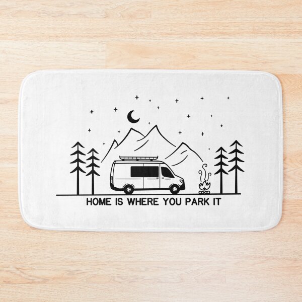 Item preview, Home is Where You Park It | Vanlife | Campervan | Camping | Outdoors | RV designed and sold by ArtbyPau.