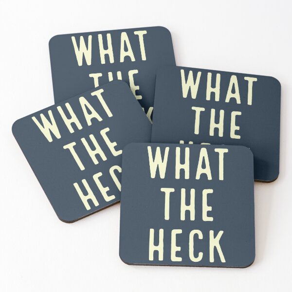 Item preview, WHAT THE HECK - funny typography, text-based design (v3b) designed and sold by bantaam.
