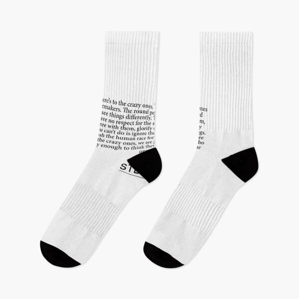Item preview, Steve Jobs -  Here’s to the crazy ones. The misfits. The rebels. The troublemakers. The round pegs in the square holes. The ones who see thi designed and sold by BookQuoteMerch.