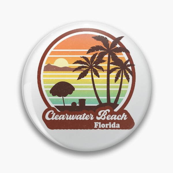 Item preview, Vintage Clearwater Beach Florida Retro designed and sold by kalpanik_Rehana_Begum.