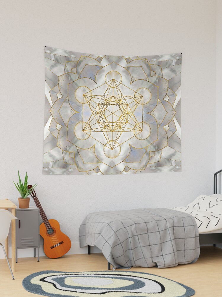 Platonic mandala discount v2 wall tapestry