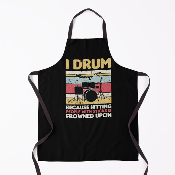 Item preview, I Drum Because Hitting People with Sticks is Frowned Upon, Drum Player Music Gifts designed and sold by MalikaBela.